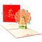 Kitcheniva Thanksgiving Christmas Ferris Wheel Pop Up Greeting 3D Card Gift